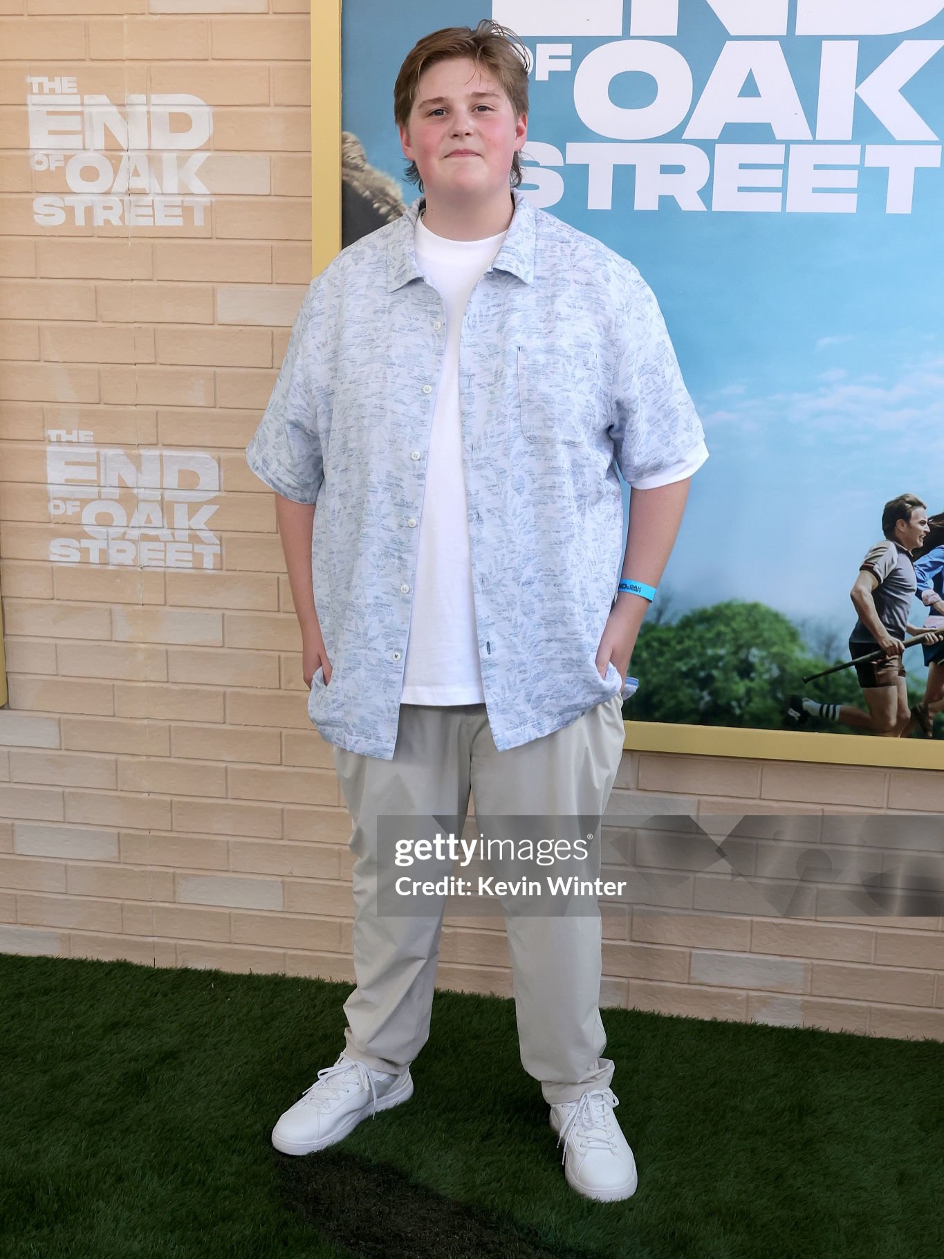 Simms at the world premiere of The End of Oak Street